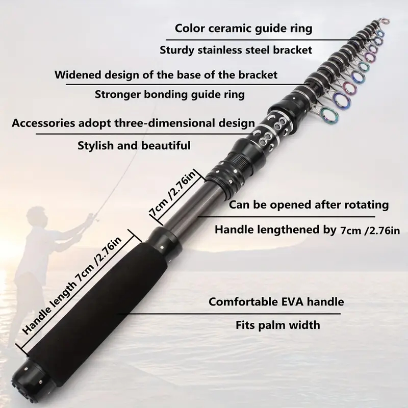 1.5M-3.0M Carbon Portable Trav - Fishing Rod Surf review and price