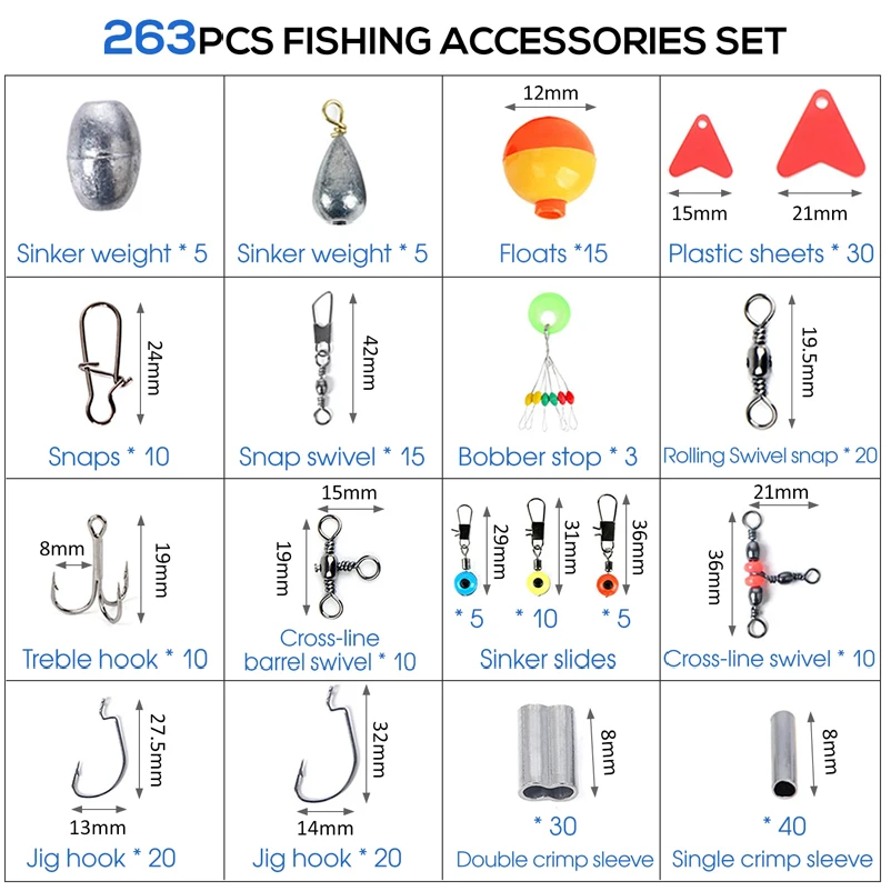 263pcs Outdoor Fishing Accesso - Fishing Rod Building Kit review and price