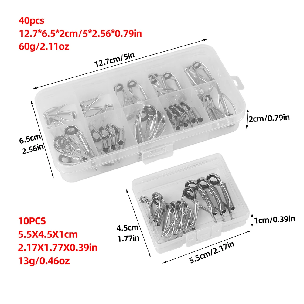 10/40pcs Fishing rod Tip Repai - Fishing Rod Guide Replacement review and price